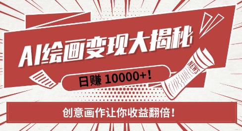 AI梦境绘画致富秘籍，复制粘贴，新手也能快速掌握，创意画作让你收益翻倍K叔网赚资源-网赚项目-副业赚钱-互联网创业-资源整合K叔网赚资源