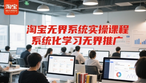 淘宝无界系统实操课程，系统化学习无界推广K叔网赚资源-网赚项目-副业赚钱-互联网创业-资源整合K叔网赚资源
