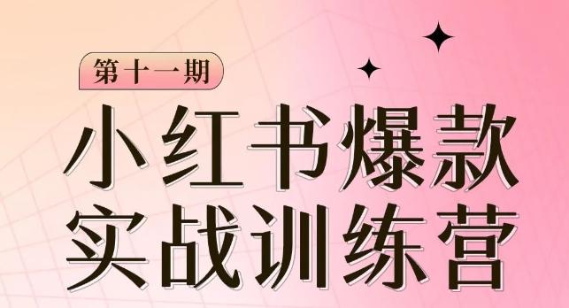 小红书博主爆款训练营第11期，手把手教你从0-1做小红书，从定位到起号到变现K叔网赚资源-网赚项目-副业赚钱-互联网创业-资源整合K叔网赚资源