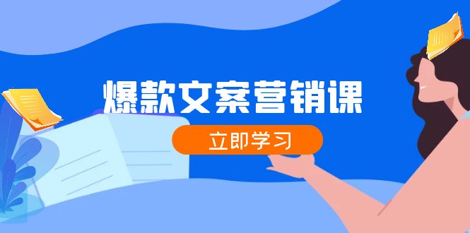 爆款文案营销课：公域转私域，涨粉成交一网打尽，各行业人士必备K叔网赚资源-网赚项目-副业赚钱-互联网创业-资源整合K叔网赚资源