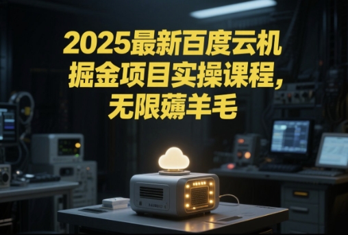 2025最新百度云机掘金项目实操课程单窗口保底5-10元月收益单窗口150+【揭秘】K叔网赚资源-网赚项目-副业赚钱-互联网创业-资源整合K叔网赚资源