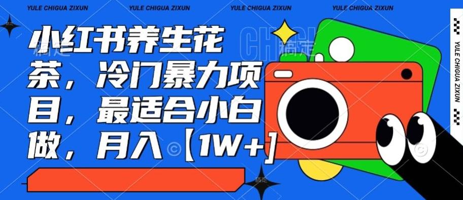 小红书养生花茶，冷门暴力项目，最适合小白做，月入【1W+】K叔网赚资源-网赚项目-副业赚钱-互联网创业-资源整合K叔网赚资源