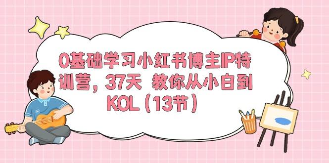 0基础学习小红书博主IP特训营，37天 教你从小白到KOL(13节K叔网赚资源-网赚项目-副业赚钱-互联网创业-资源整合K叔网赚资源