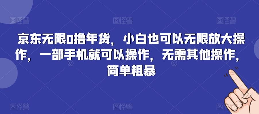 京东无限0撸年货，小白也可以无限放大操作，一部手机就可以操作，无需其他操作，简单粗暴K叔网赚资源-网赚项目-副业赚钱-互联网创业-资源整合K叔网赚资源