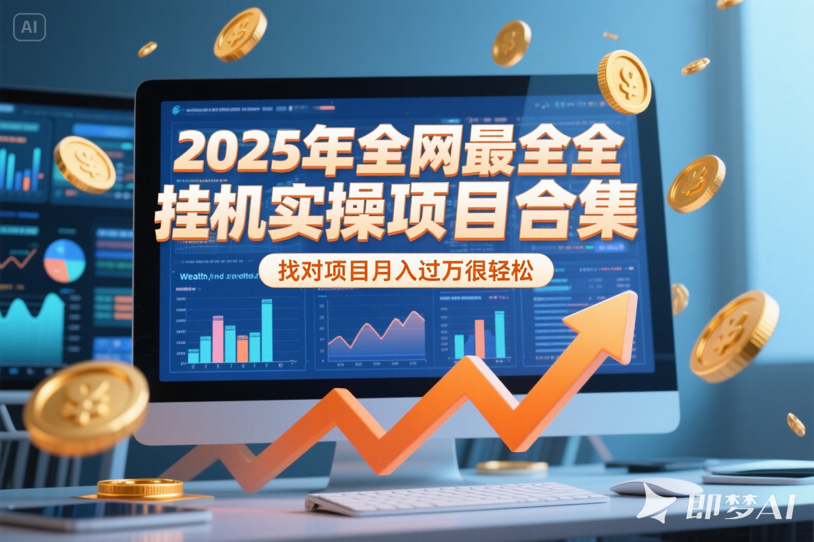 2025年挂机实操项目实操演练，挂机类型，AI直播类型，轻资产创业类型…K叔网赚资源-网赚项目-副业赚钱-互联网创业-资源整合K叔网赚资源