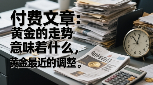 付费文章：黄金的走势意味着什么，如何看待黄金最近的调整K叔网赚资源-网赚项目-副业赚钱-互联网创业-资源整合K叔网赚资源