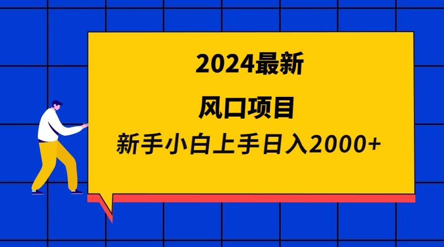 (9483期)2024最新风口项目 新手小白日入2000+K叔网赚资源-网赚项目-副业赚钱-互联网创业-资源整合K叔网赚资源