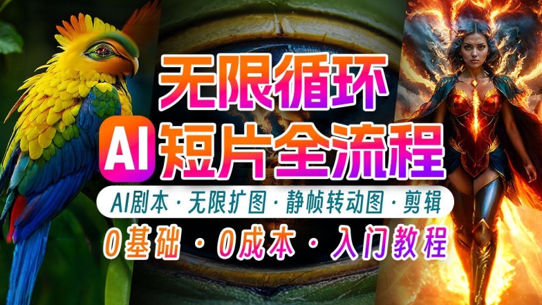 AI剪辑无限循环画面：新手轻松月入上万的秘技【揭秘】K叔网赚资源-网赚项目-副业赚钱-互联网创业-资源整合K叔网赚资源