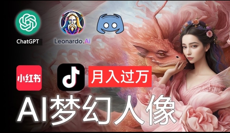 AI摄影梦幻人像：零基础也能月入过万的秘密【揭秘】K叔网赚资源-网赚项目-副业赚钱-互联网创业-资源整合K叔网赚资源