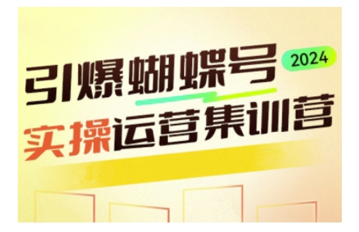 引爆蝴蝶号实操运营，助力你深度掌握蝴蝶号运营，实现高效实操，开启流量变现之路K叔网赚资源-网赚项目-副业赚钱-互联网创业-资源整合K叔网赚资源