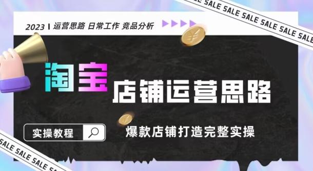 2023淘宝店铺运营全攻略：竞品分析，打造爆款店铺完整实操（附运营思维素材）K叔网赚资源-网赚项目-副业赚钱-互联网创业-资源整合K叔网赚资源