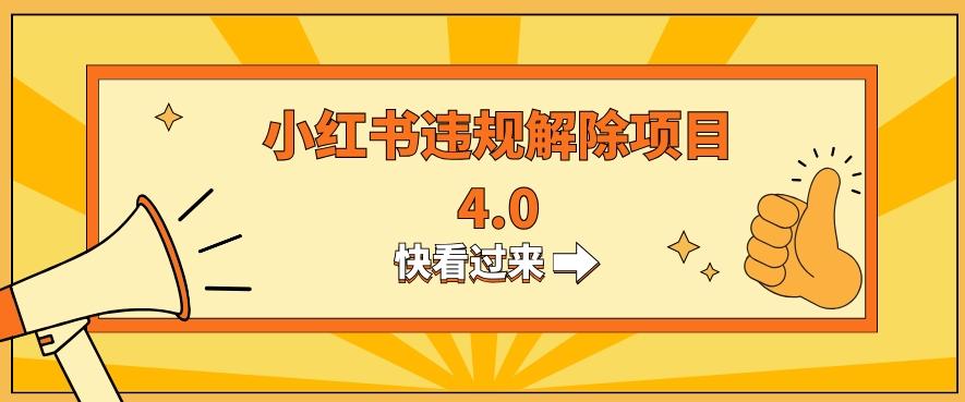 小红书违规掘金蓝海项目，日入800+（附带引流办法及解除办法）K叔网赚资源-网赚项目-副业赚钱-互联网创业-资源整合K叔网赚资源