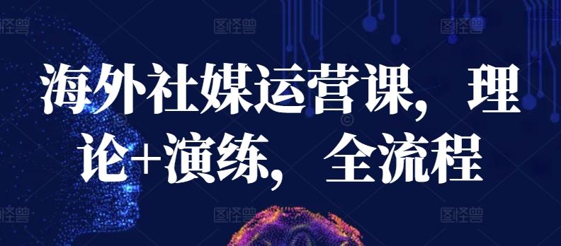海外社媒运营课，理论+演练，全流程K叔网赚资源-网赚项目-副业赚钱-互联网创业-资源整合K叔网赚资源