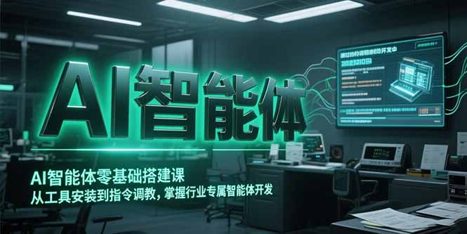 AI智能体零基础搭建课，从工具安装到指令调教，掌握行业专属智能体开发…K叔网赚资源-网赚项目-副业赚钱-互联网创业-资源整合K叔网赚资源