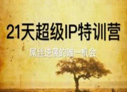 21天超级IP特训营，屌丝逆袭的唯一机会K叔网赚资源-网赚项目-副业赚钱-互联网创业-资源整合K叔网赚资源