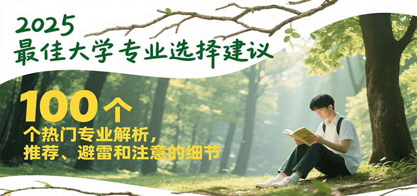 2025最佳大学专业选择建议，100个热门专业解析，推荐、避雷和注意的细节K叔网赚资源-网赚项目-副业赚钱-互联网创业-资源整合K叔网赚资源