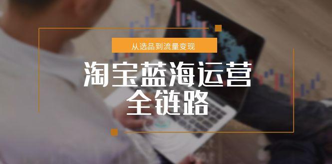 淘宝蓝海运营全链路，从选品到流量变现，小类目突围完整方案K叔网赚资源-网赚项目-副业赚钱-互联网创业-资源整合K叔网赚资源