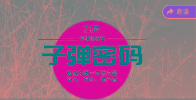 《子弹密码训练营》-用一句话文案勾人勾心卖产品，21天学到顶尖文案大师策略和技巧K叔网赚资源-网赚项目-副业赚钱-互联网创业-资源整合K叔网赚资源