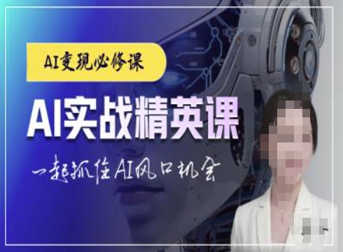 AI实战精英课，chatgptAI实战教程，一起抓住AI风口的机会K叔网赚资源-网赚项目-副业赚钱-互联网创业-资源整合K叔网赚资源