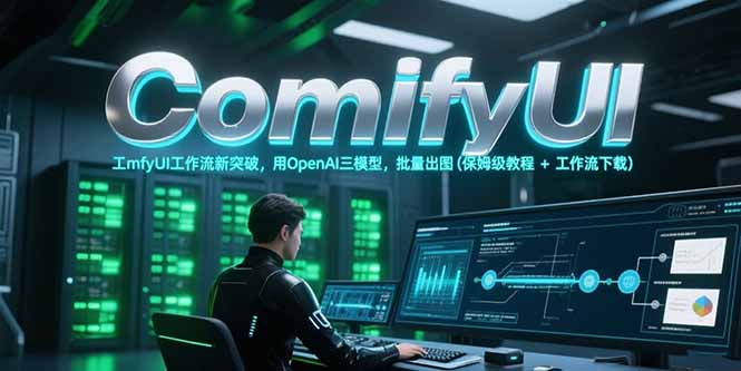 ComfyUI工作流新突破，用OpenAI三模型，批量出图(保姆级教程+工作流下载K叔网赚资源-网赚项目-副业赚钱-互联网创业-资源整合K叔网赚资源