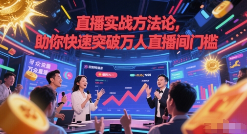 直播实战方法论，助你快速突破万人直播间门槛K叔网赚资源-网赚项目-副业赚钱-互联网创业-资源整合K叔网赚资源