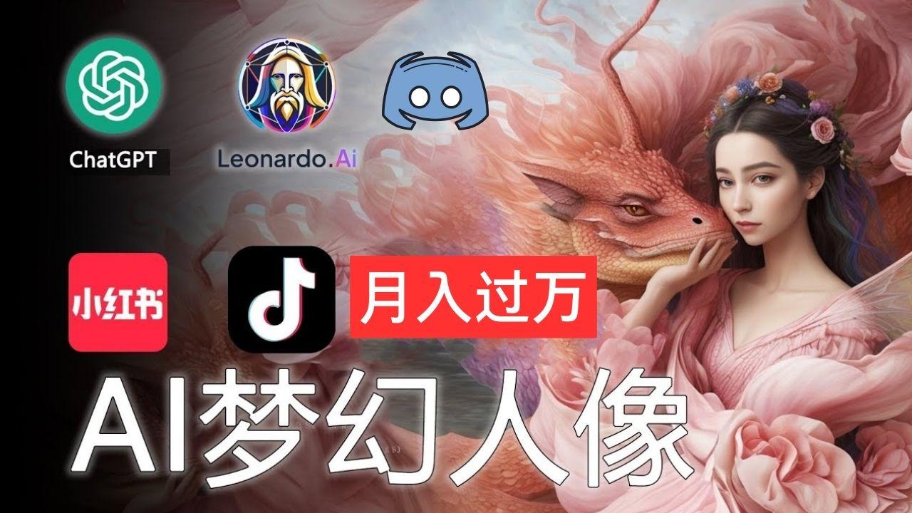 AI摄影梦幻人像：零基础也能月入过万的秘密K叔网赚资源-网赚项目-副业赚钱-互联网创业-资源整合K叔网赚资源