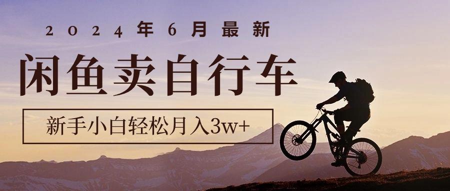 2024年6月最新闲鱼卖自行车，新手小白轻松月入3w+项目K叔网赚资源-网赚项目-副业赚钱-互联网创业-资源整合K叔网赚资源