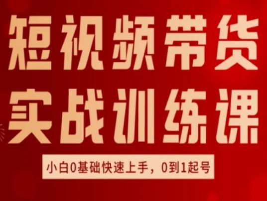 短视频带货实战训练课，好物分享实操，小白0基础快速上手，0到1起号K叔网赚资源-网赚项目-副业赚钱-互联网创业-资源整合K叔网赚资源