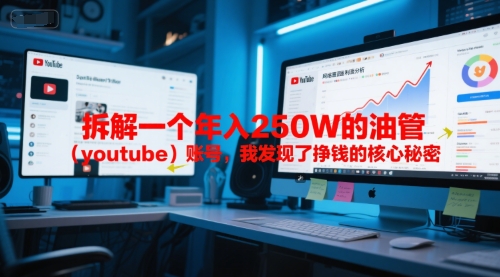 付费文章：拆解一个年入250W的油管(youtube)账号，我发现了挣钱的核心秘密K叔网赚资源-网赚项目-副业赚钱-互联网创业-资源整合K叔网赚资源