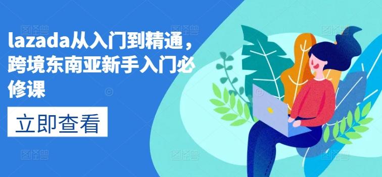lazada从入门到精通，跨境东南亚新手入门必修课K叔网赚资源-网赚项目-副业赚钱-互联网创业-资源整合K叔网赚资源