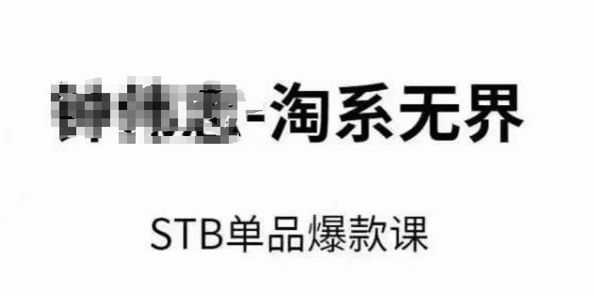 淘系无界STB单品爆款课(2024)，付费带动免费的核心逻辑，万相台无界关键词推广/精准人群的核心K叔网赚资源-网赚项目-副业赚钱-互联网创业-资源整合K叔网赚资源