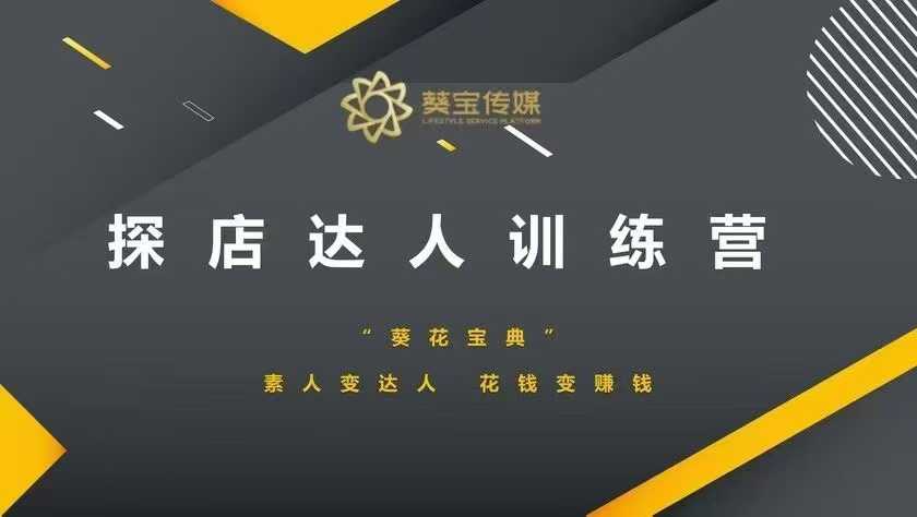 探店达人训练营，素人变达人，花钱变赚钱K叔网赚资源-网赚项目-副业赚钱-互联网创业-资源整合K叔网赚资源