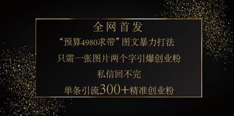 小红书神奇图片引流法，只需一张图，就能单条笔记凭借此方法，轻松引流 300 + 精准创业粉K叔网赚资源-网赚项目-副业赚钱-互联网创业-资源整合K叔网赚资源
