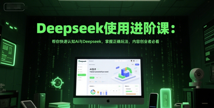 Deepseek使用进阶课：帮你快速认知Ai与Deepseek，掌握正确玩法，内容创业者必看K叔网赚资源-网赚项目-副业赚钱-互联网创业-资源整合K叔网赚资源