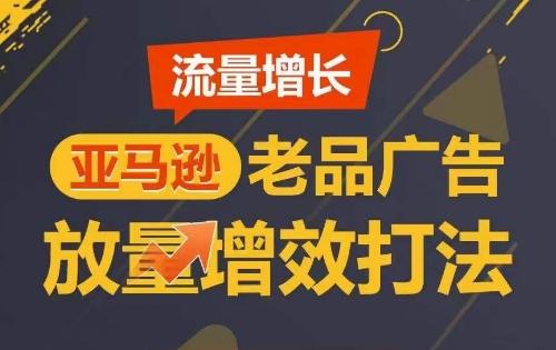 流量增长 亚马逊老品广告放量增效打法，短期内广告销量翻倍K叔网赚资源-网赚项目-副业赚钱-互联网创业-资源整合K叔网赚资源