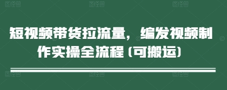 短视频带货拉流量，编发视频制作实操全流程(可搬运)K叔网赚资源-网赚项目-副业赚钱-互联网创业-资源整合K叔网赚资源
