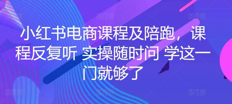 小红书电商课程及陪跑，课程反复听 实操随时问 学这一门就够了K叔网赚资源-网赚项目-副业赚钱-互联网创业-资源整合K叔网赚资源