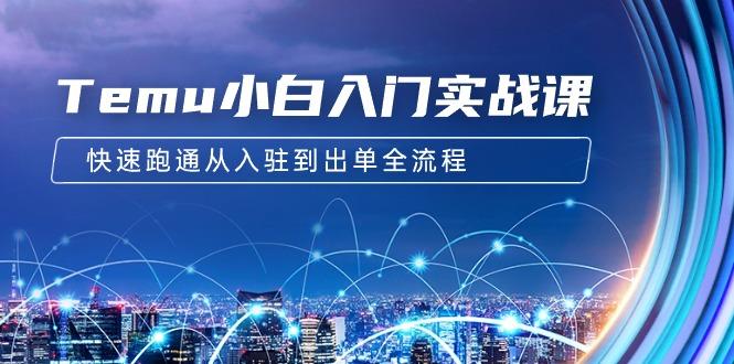 (9295期)Temu小白入门实战课：跨境拼多多电商培训 快速跑通从入驻到出单全流程-12节K叔网赚资源-网赚项目-副业赚钱-互联网创业-资源整合K叔网赚资源