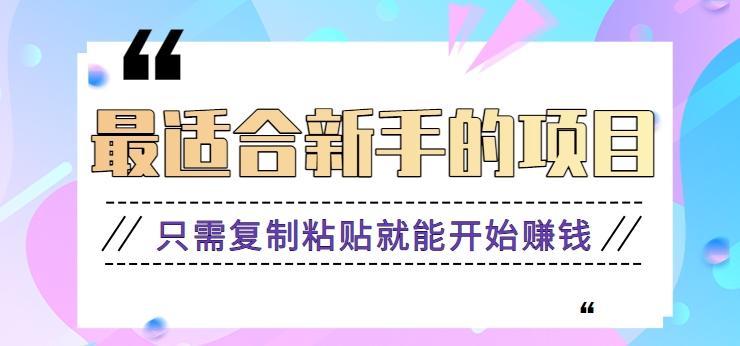 2024最适合新手操作的项目，新手小白只需复制粘贴就能开始赚钱【视频教程+软件】K叔网赚资源-网赚项目-副业赚钱-互联网创业-资源整合K叔网赚资源