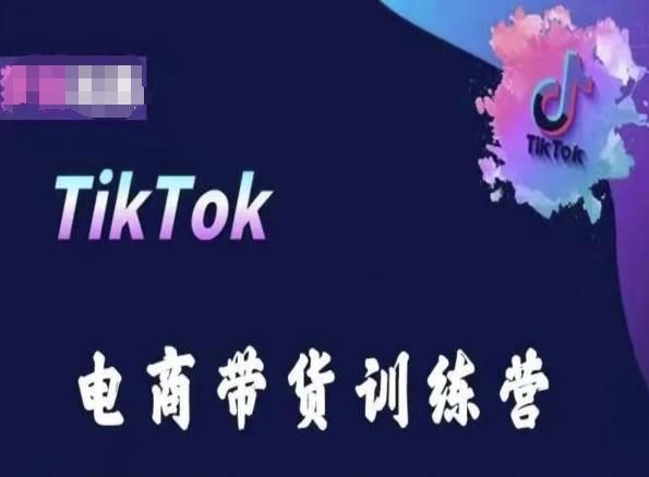 TikTok电商带货训练营，跟随时代潮流，跨境掘金K叔网赚资源-网赚项目-副业赚钱-互联网创业-资源整合K叔网赚资源