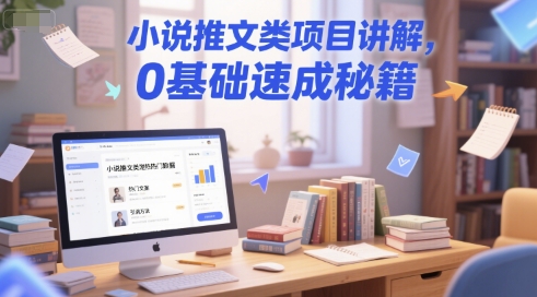 小说推文类项目讲解，0 基础速成秘籍K叔网赚资源-网赚项目-副业赚钱-互联网创业-资源整合K叔网赚资源