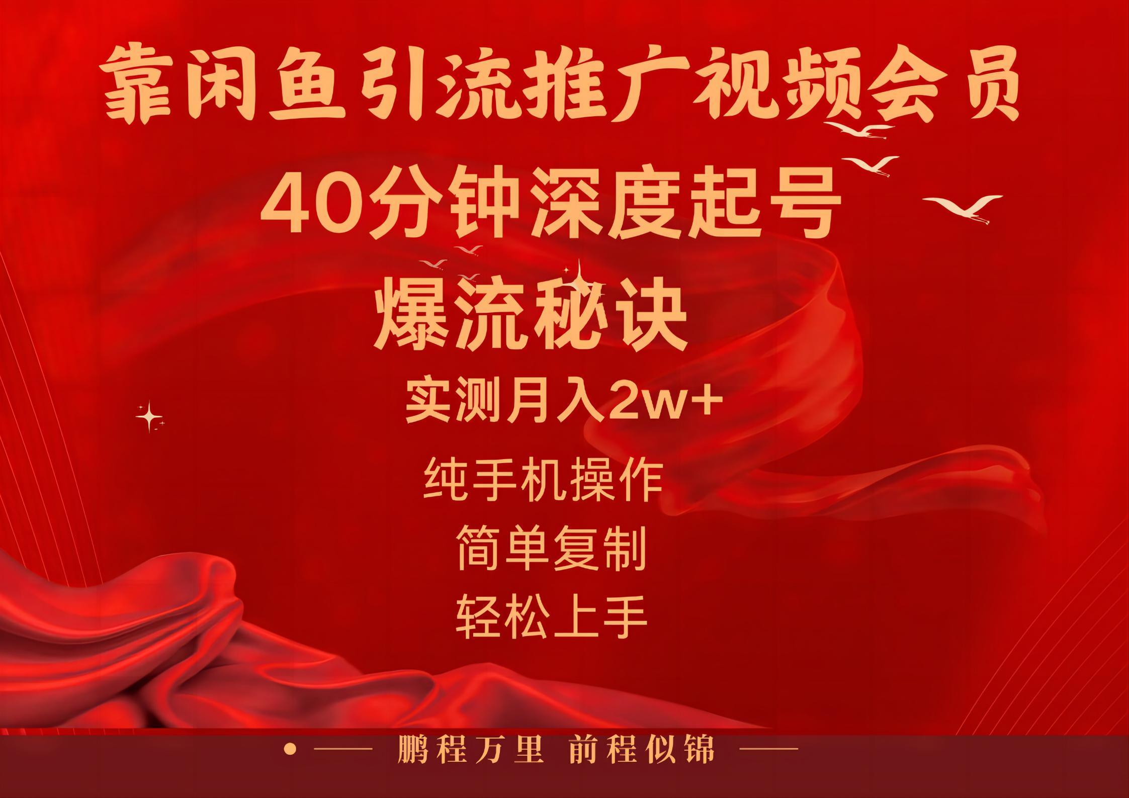 闲鱼暴力引流推广视频会员，能做到日入2W+，操作简单K叔网赚资源-网赚项目-副业赚钱-互联网创业-资源整合K叔网赚资源