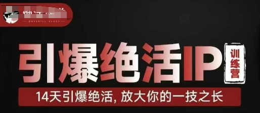 引爆绝活IP训练营，14天引爆绝活，放大你的一技之长K叔网赚资源-网赚项目-副业赚钱-互联网创业-资源整合K叔网赚资源