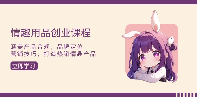 情趣用品创业课程：涵盖产品合规，品牌定位，营销技巧，打造热销情趣产品K叔网赚资源-网赚项目-副业赚钱-互联网创业-资源整合K叔网赚资源