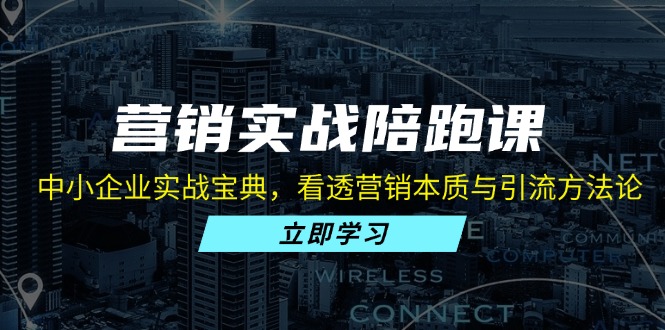 营销实战陪跑课：中小企业实战宝典，看透营销本质与引流方法论K叔网赚资源-网赚项目-副业赚钱-互联网创业-资源整合K叔网赚资源
