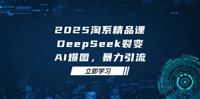 2025 淘系精品课，DeepSeek 裂变，AI 爆图，暴力引流K叔网赚资源-网赚项目-副业赚钱-互联网创业-资源整合K叔网赚资源