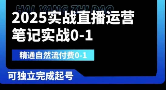 2025实战直播运营0-1，精通自然流付费0-1，可独立完成起号K叔网赚资源-网赚项目-副业赚钱-互联网创业-资源整合K叔网赚资源