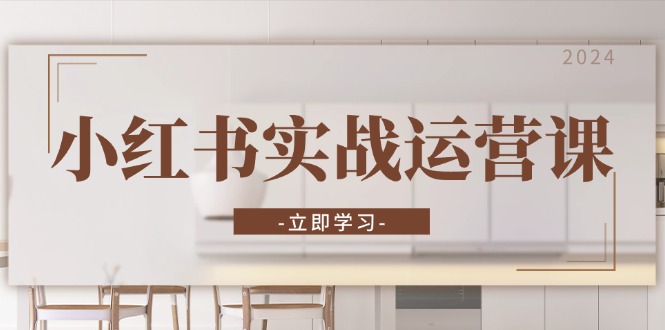 小红书实战运营课：从开通店铺到直播话术，打造爆款笔记与高效直播K叔网赚资源-网赚项目-副业赚钱-互联网创业-资源整合K叔网赚资源
