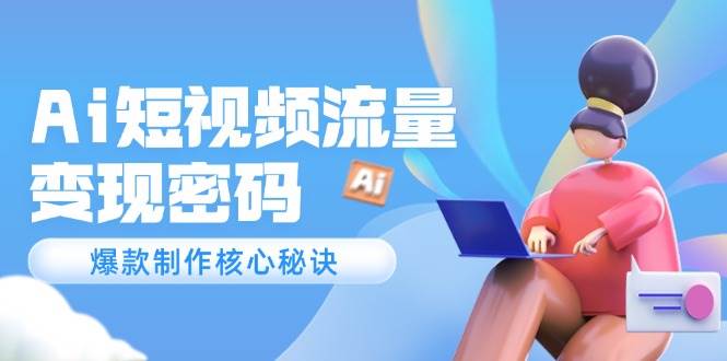 Ai短视频流量密码，爆款制作核心秘诀，120万案例深度解析K叔网赚资源-网赚项目-副业赚钱-互联网创业-资源整合K叔网赚资源