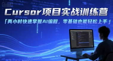 Cursor项目实战训练营，两小时快速掌握AI编程，零基础也能轻松上手K叔网赚资源-网赚项目-副业赚钱-互联网创业-资源整合K叔网赚资源